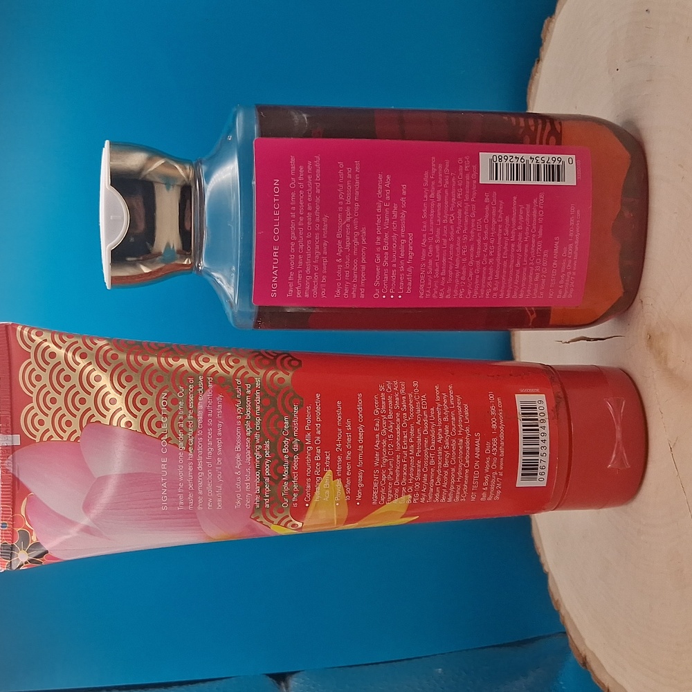 Bath&BodyWorks Tokyo Lotus&Apple Blossom Body Lotion and Shower Gel Set-Retired - Picture 2 of 6